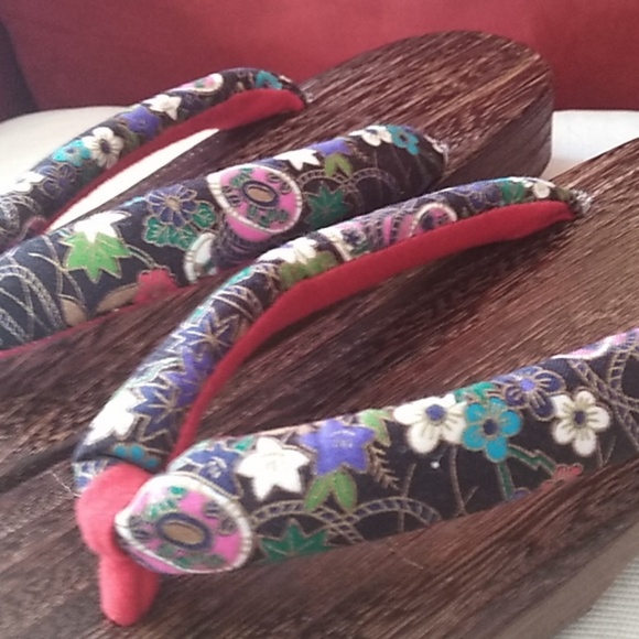 Real wood sandals thong flip flop Style - Picture 4 of 7